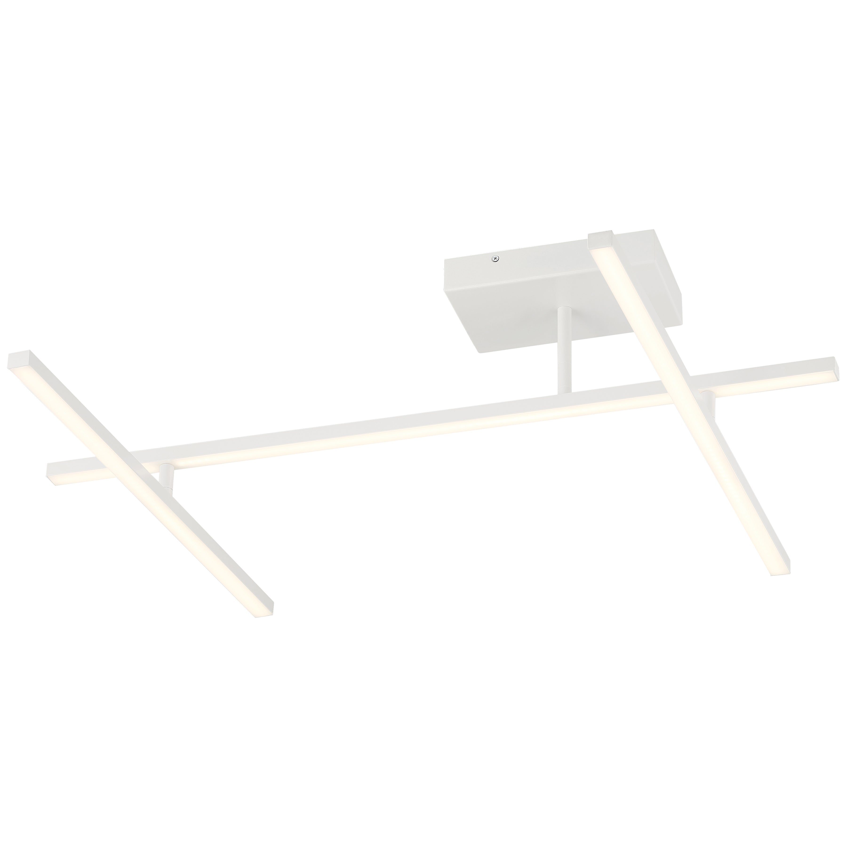 Duo Adjustable LED Semi-Flush, Matte White / 29W