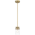 Shelby 1 Light Pendant, Brushed Gold
