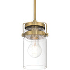 Shelby 1 Light Pendant, Brushed Gold