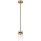 Shelby 1 Light Pendant, Brushed Gold