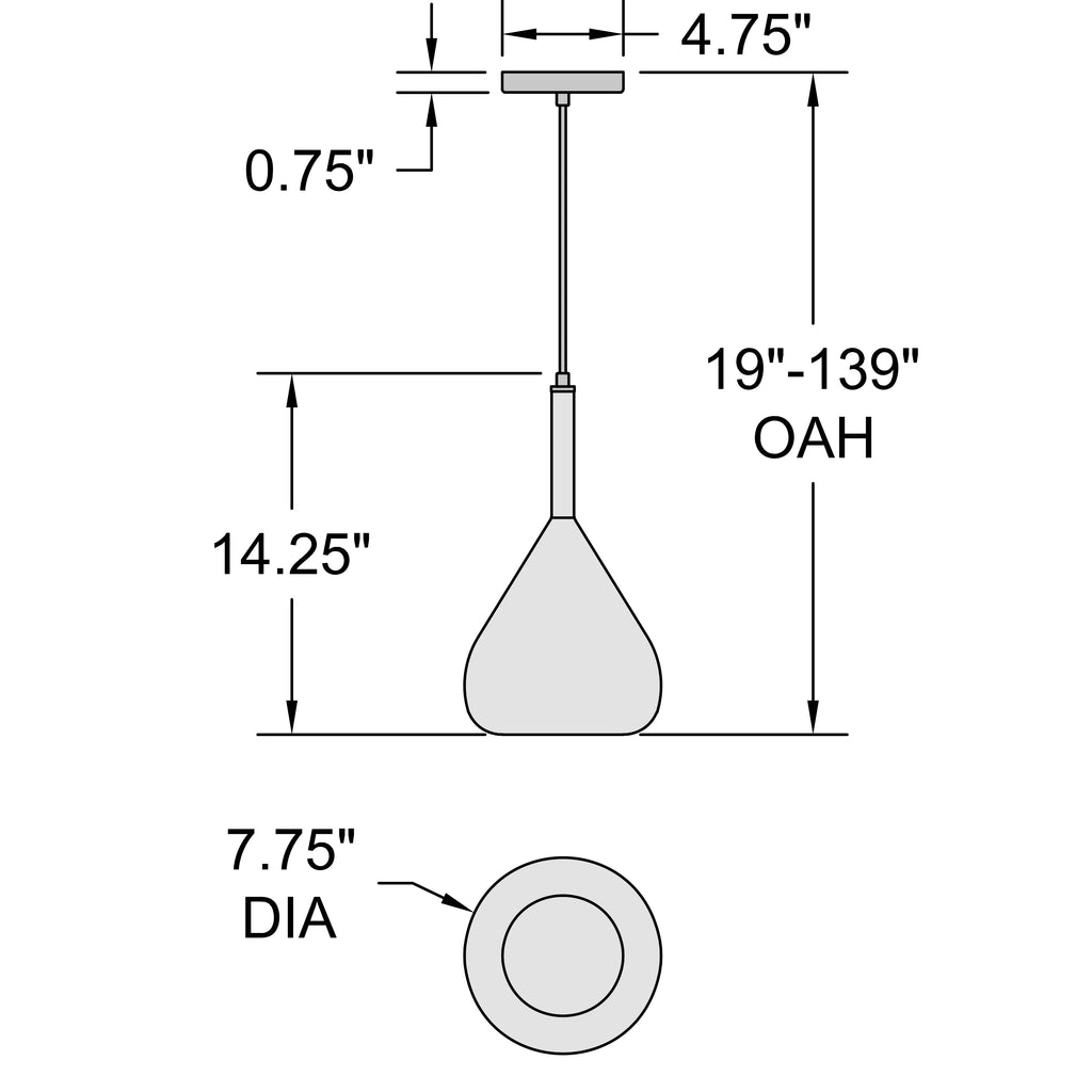 Access Lighting Ray Pendant, image 7