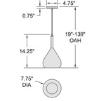 Access Lighting Ray Pendant, image 7