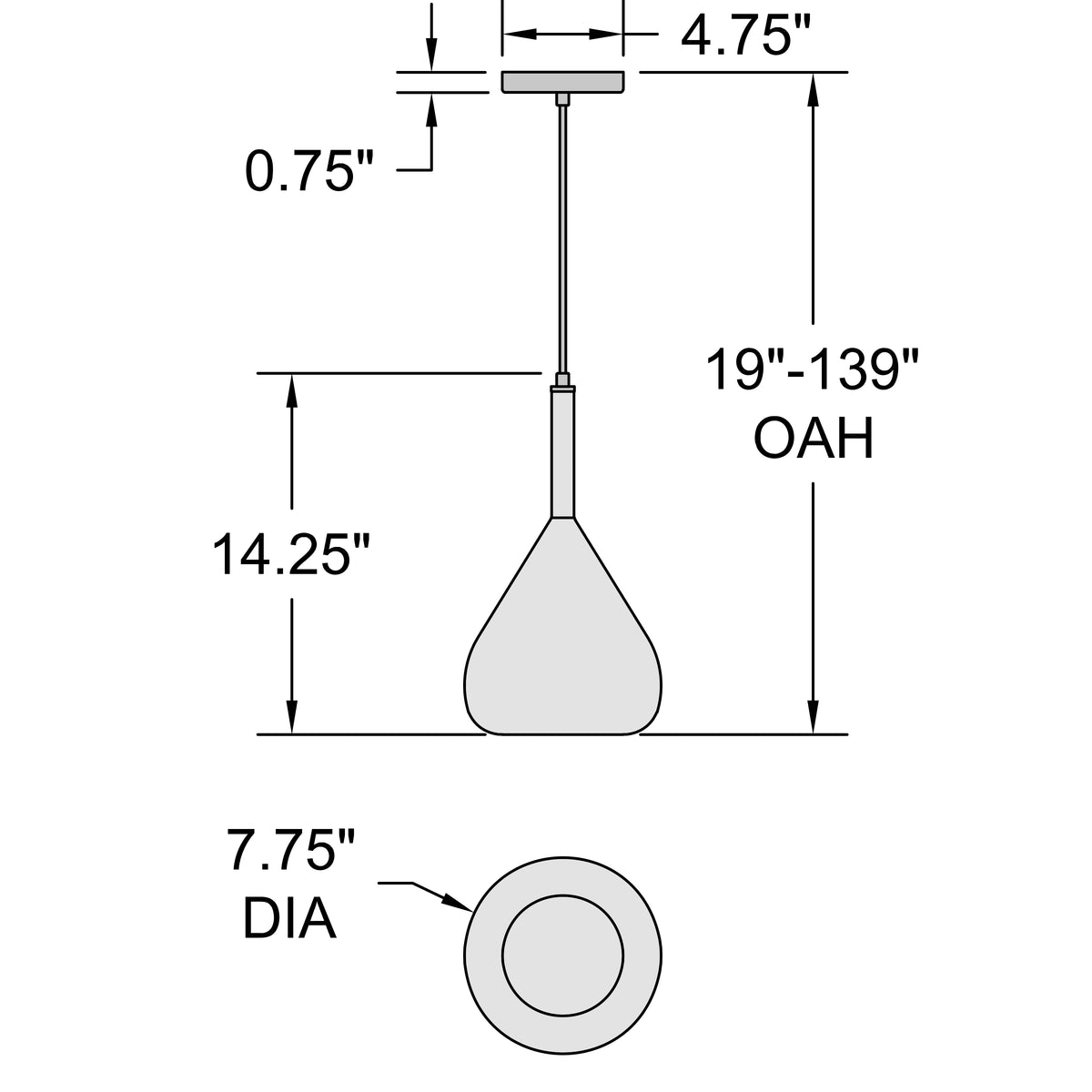 Access Lighting Ray Pendant, image 7