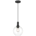 Chantelle 1 Light Pendant, Matte Black