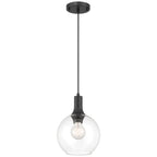 Chantelle 1 Light Pendant, Matte Black