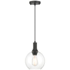 Chantelle 1 Light Pendant, Matte Black