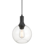 Chantelle 1 Light Pendant, Matte Black