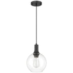 Chantelle 1 Light Pendant, Matte Black