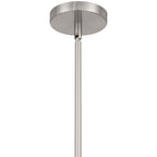 Swirl 1 Light Pendant, Brushed Steel