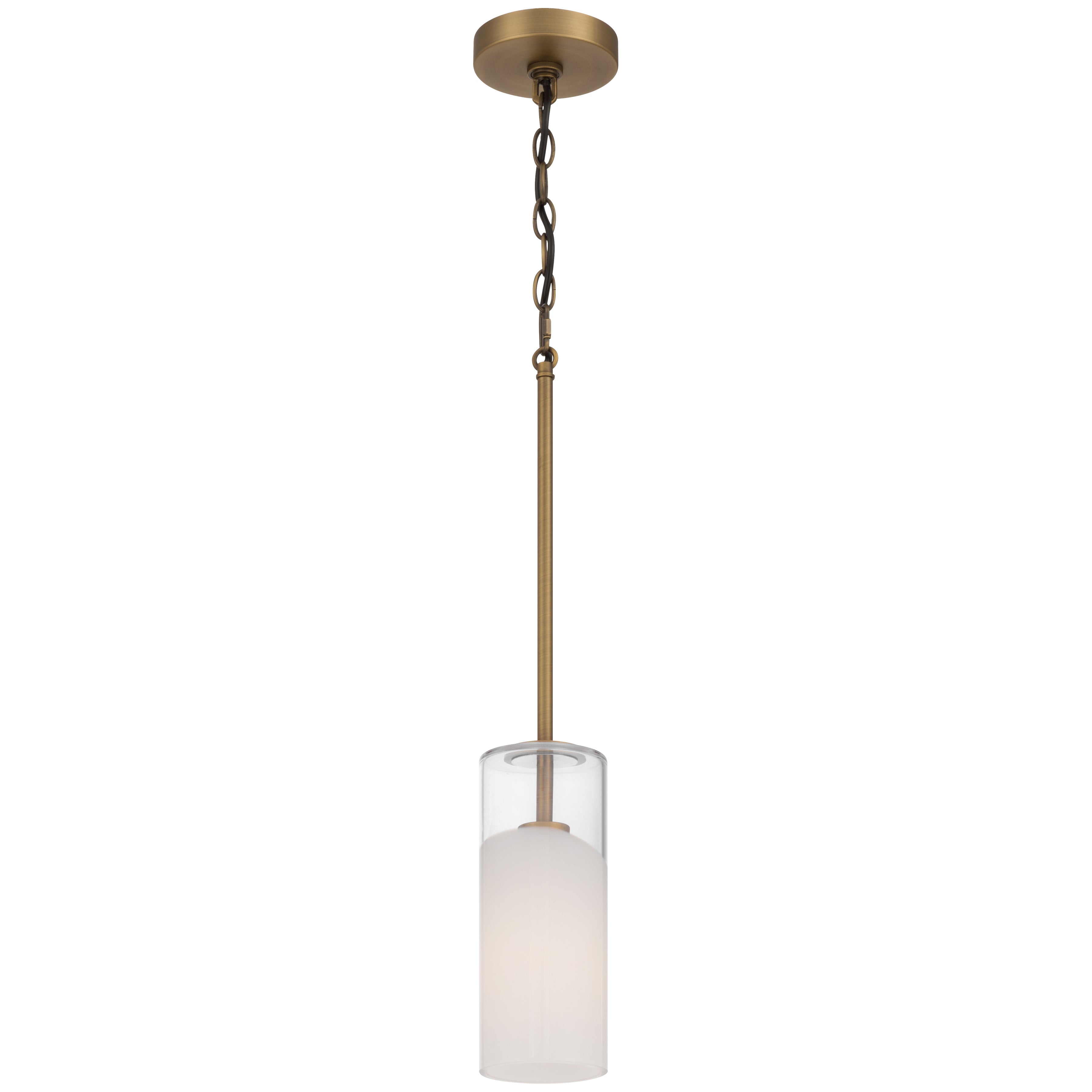 Ole' 1 Light Pendant, Antique Brushed Brass