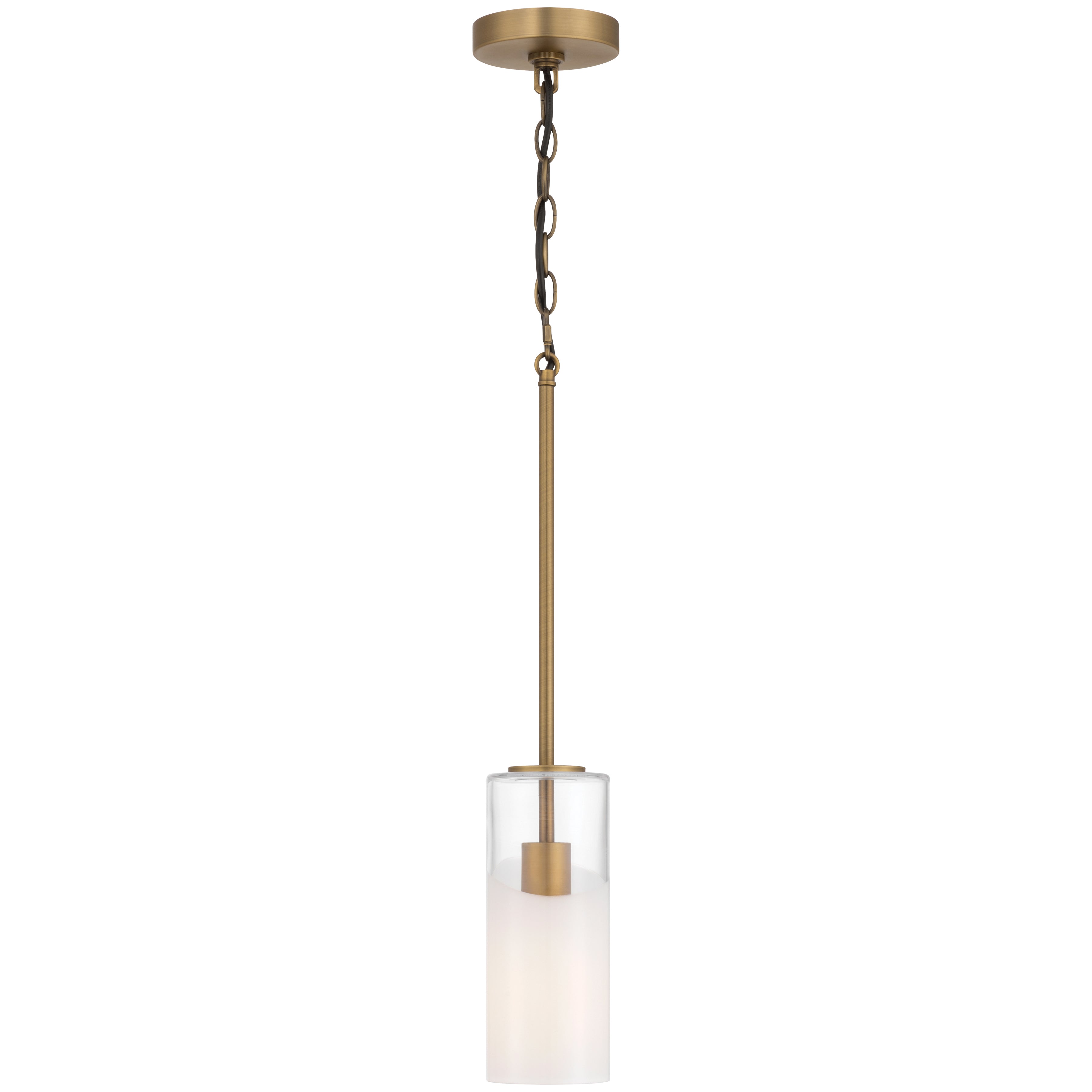 Ole' 1 Light Pendant, Antique Brushed Brass