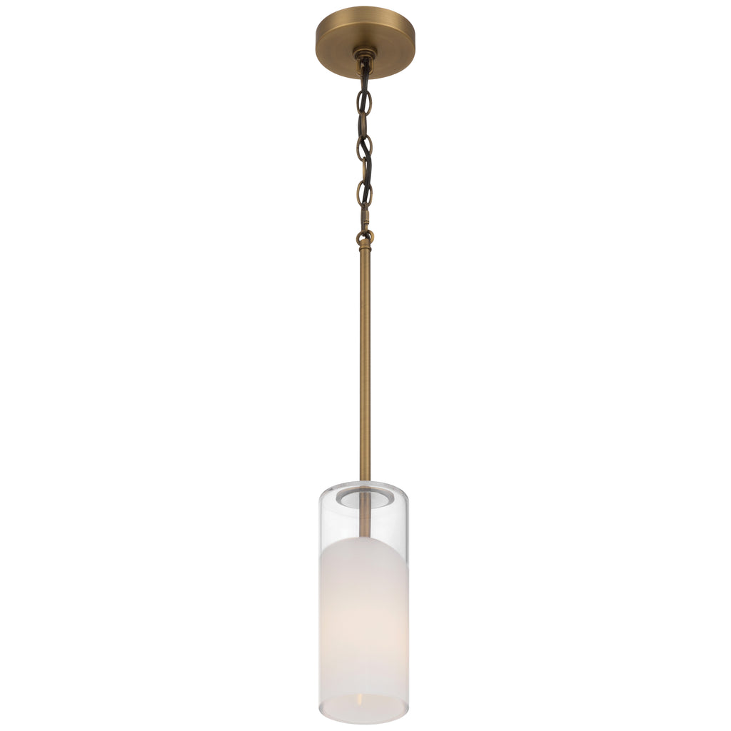 Ole' 1 Light Pendant, Antique Brushed Brass