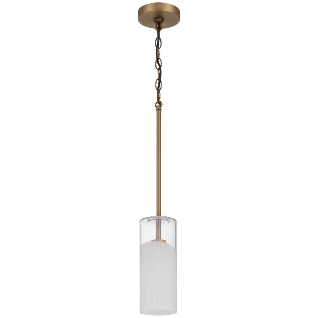 Ole' 1 Light Pendant, Antique Brushed Brass