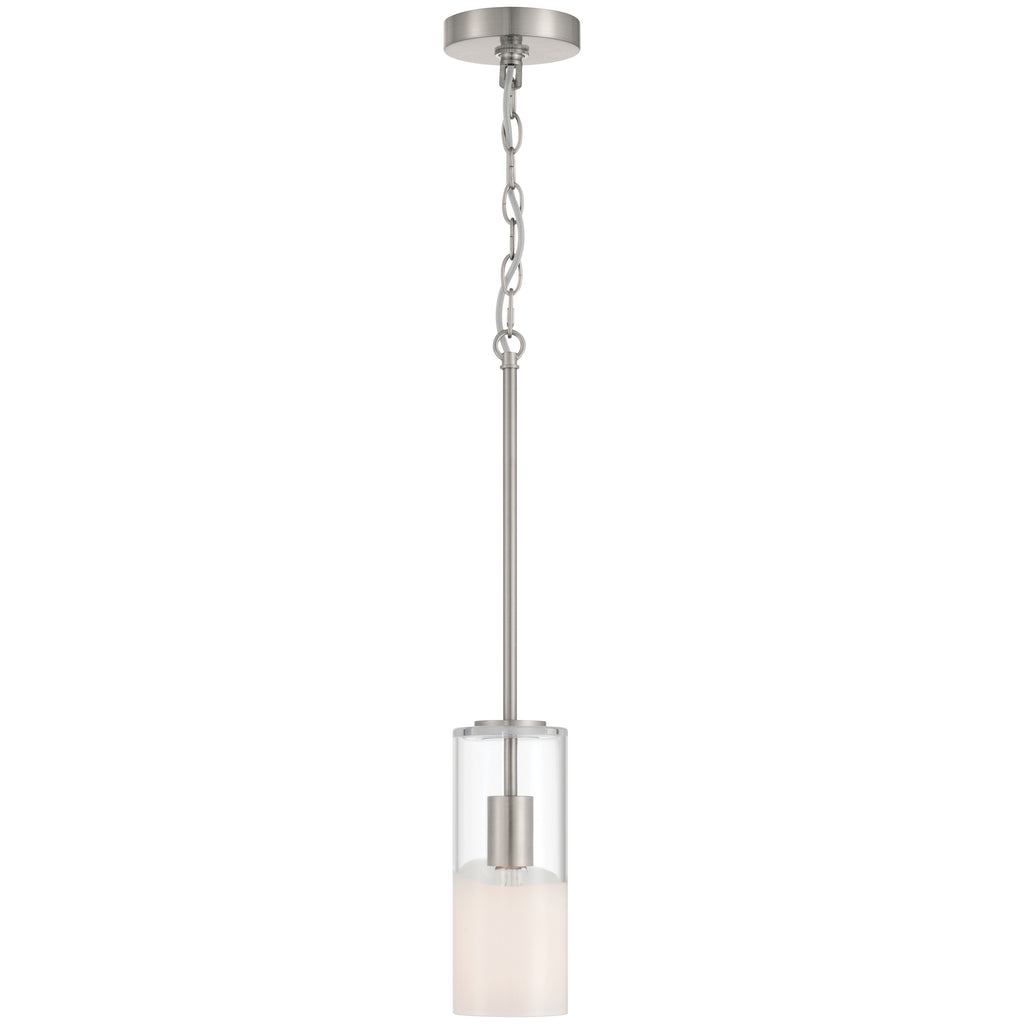 Ole' 1 Light Pendant, Brushed Steel