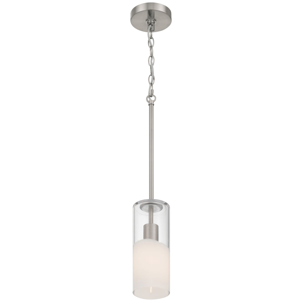 Ole' 1 Light Pendant, Brushed Steel