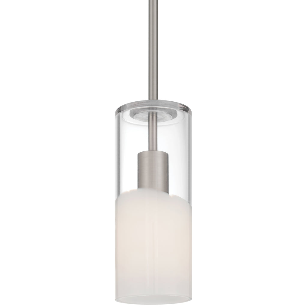 Ole' 1 Light Pendant, Brushed Steel