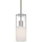 Ole' 1 Light Pendant, Brushed Steel