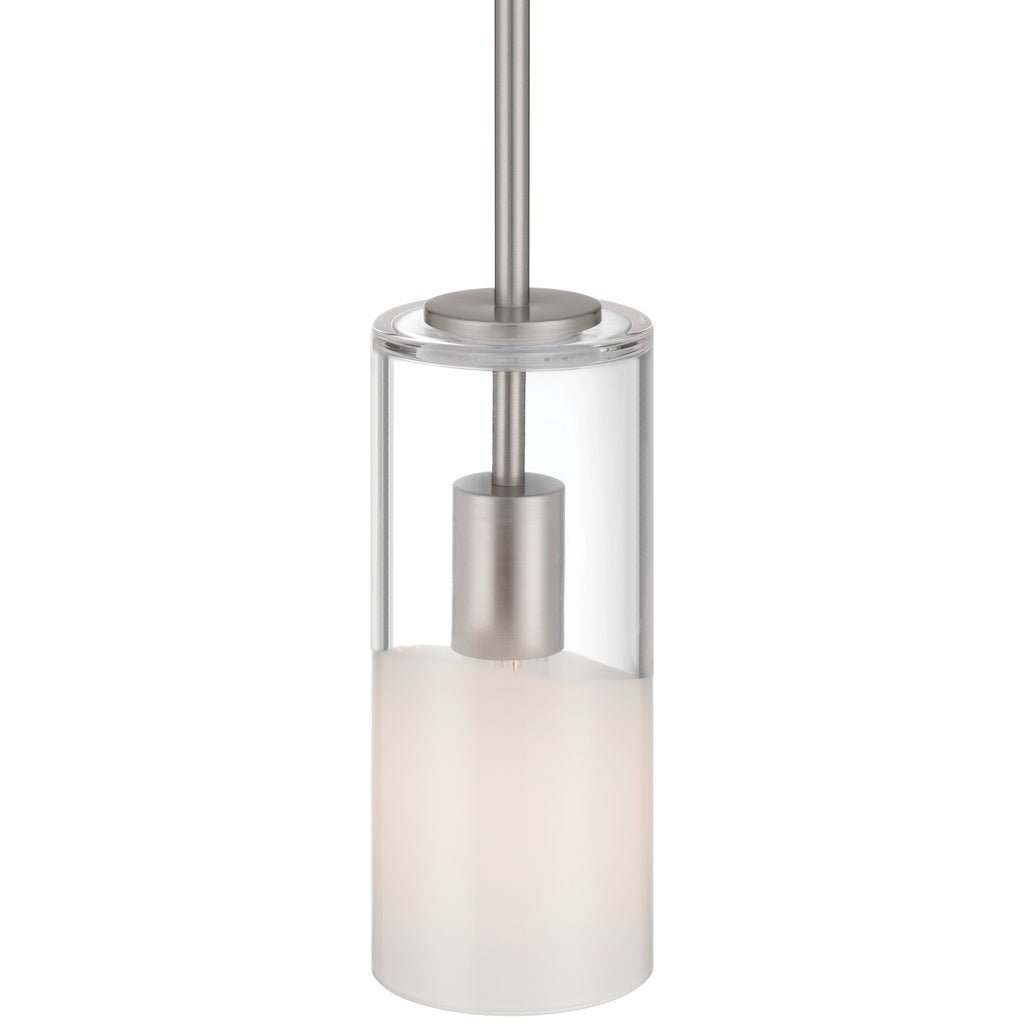Ole' 1 Light Pendant, Brushed Steel