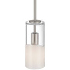Ole' 1 Light Pendant, Brushed Steel