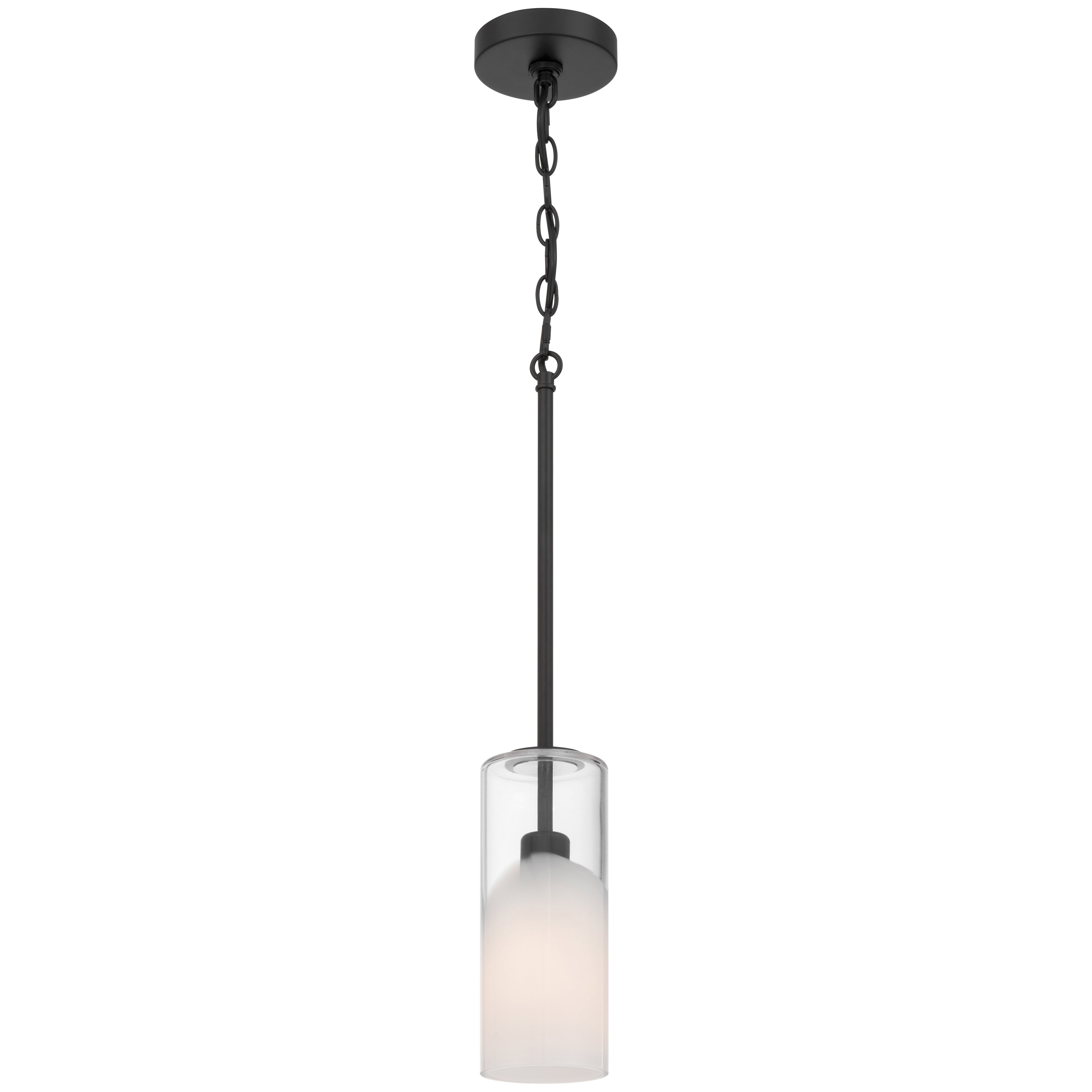 Ole' 1 Light Pendant, Matte Black