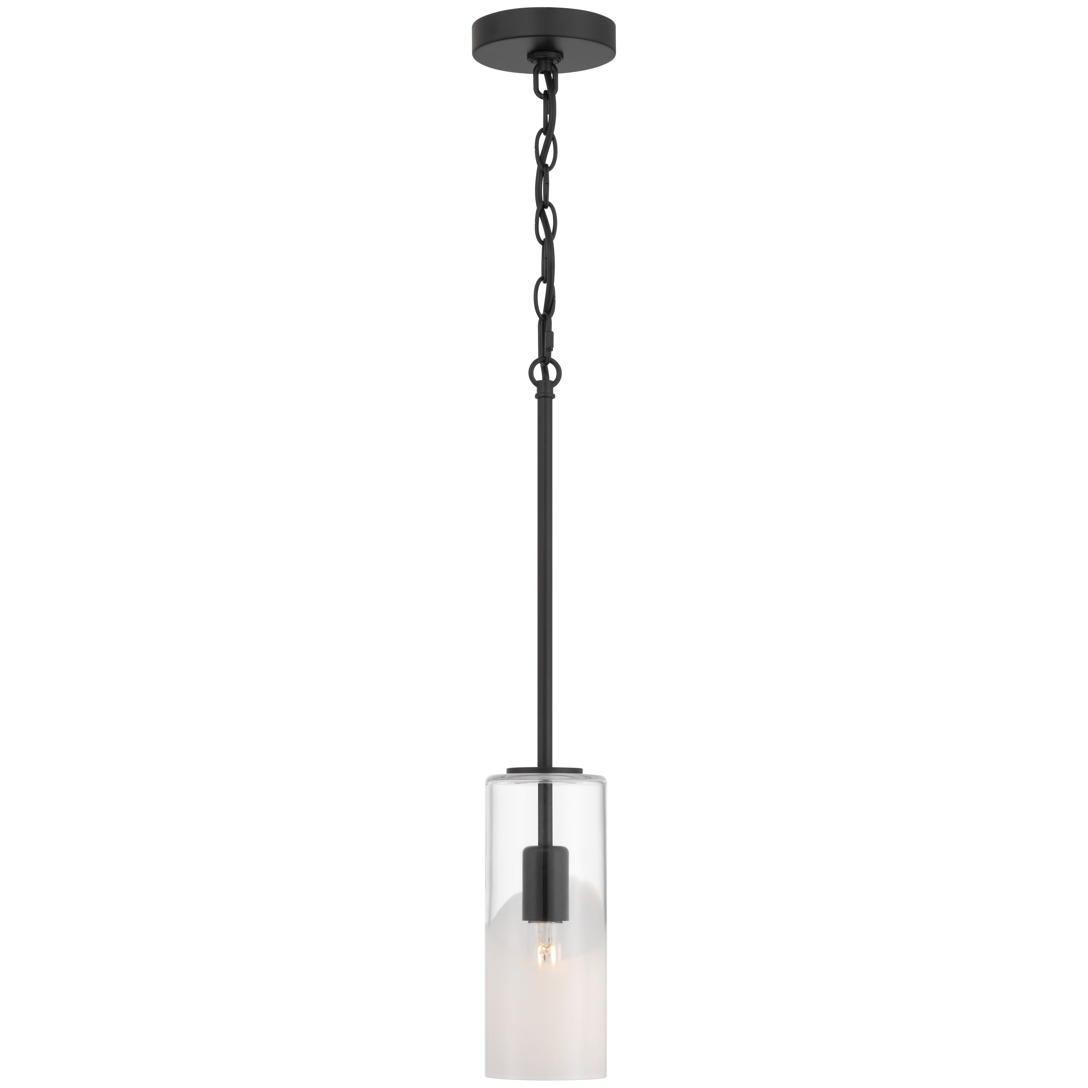 Ole' 1 Light Pendant, Matte Black