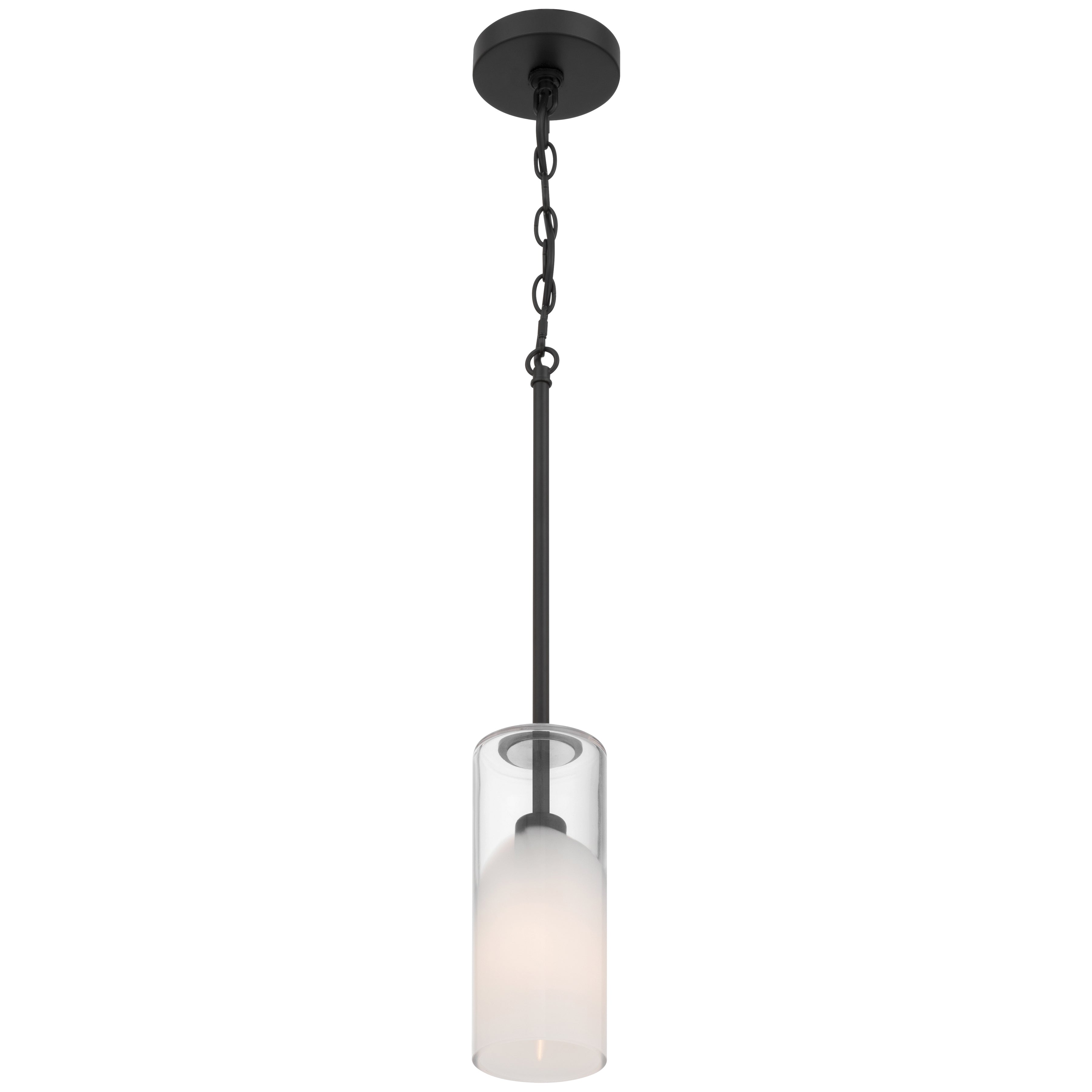 Ole' 1 Light Pendant, Matte Black