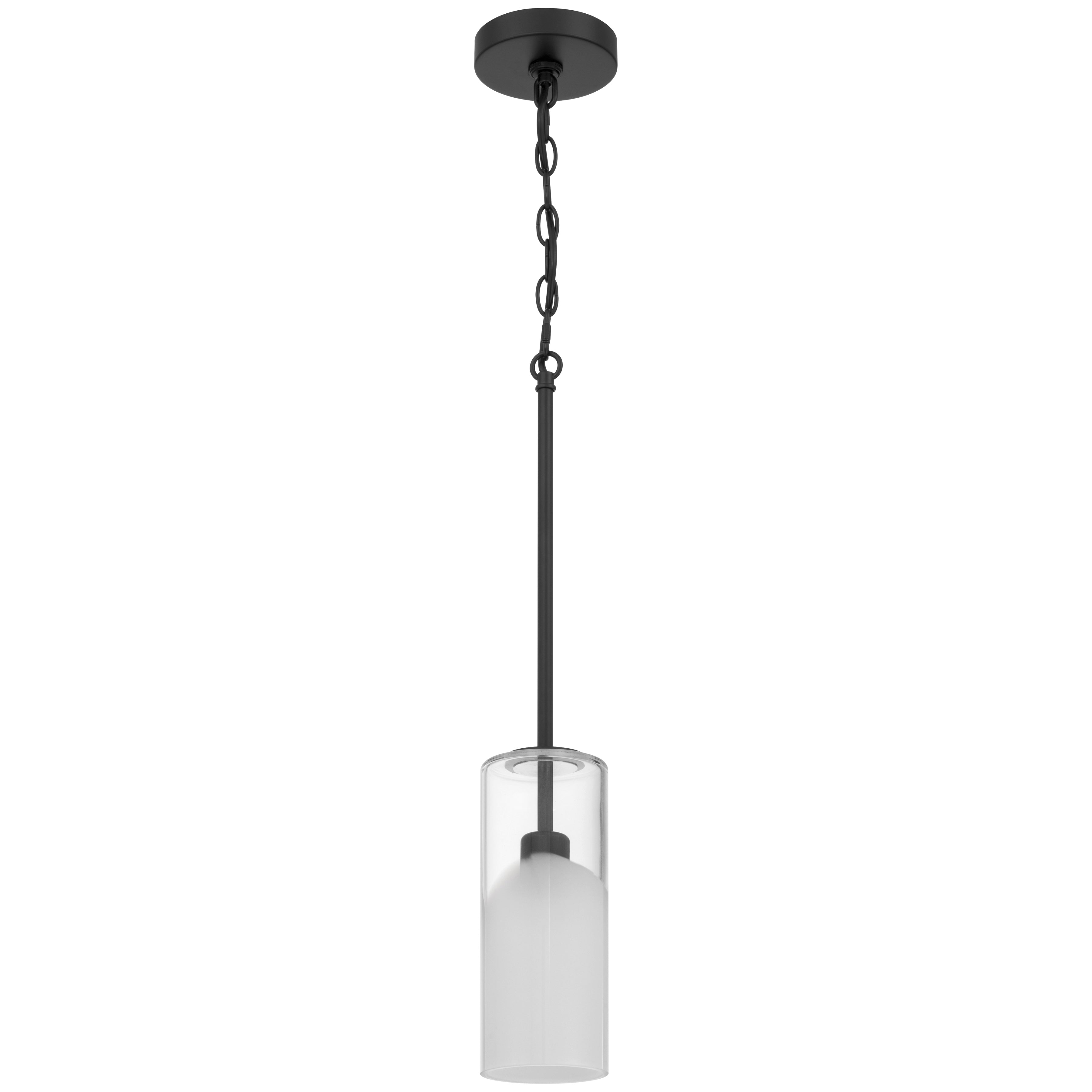 Ole' 1 Light Pendant, Matte Black