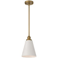 Dahlia 1 Light Pendant, White Glass