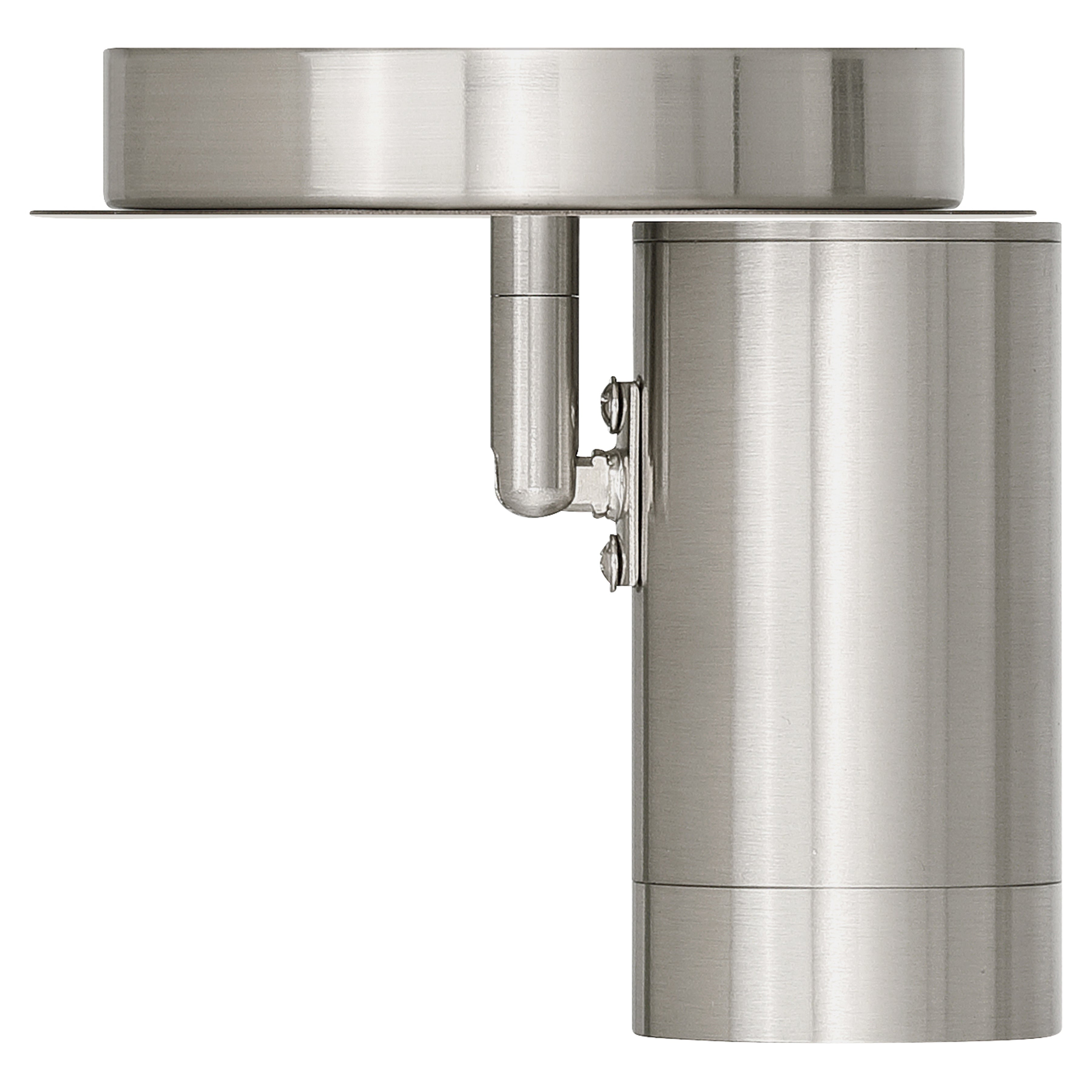 Prado 1 Light Adjustable LED Flush Mount, Brushed Steel
