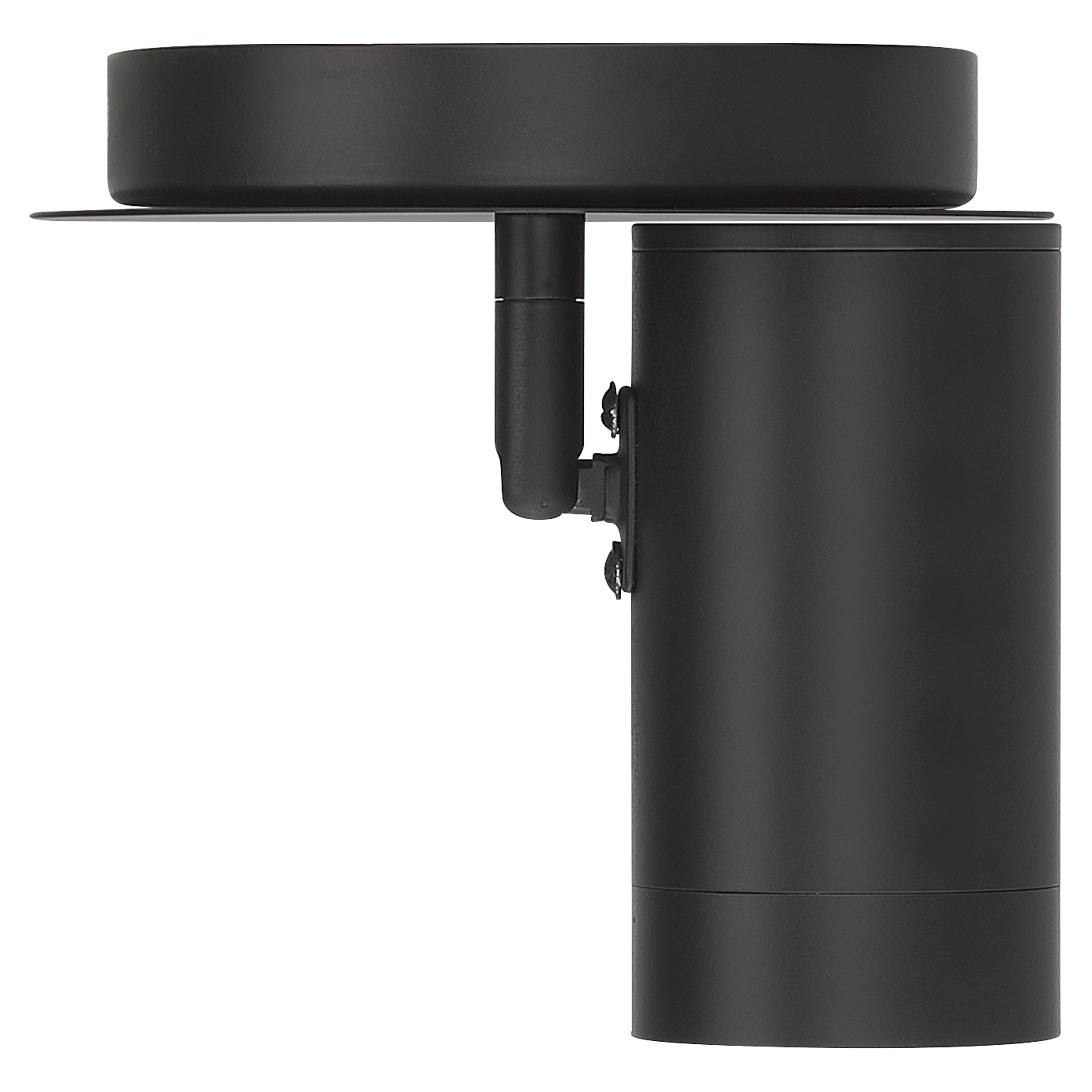 Prado 1 Light Adjustable LED Flush Mount, Matte Black