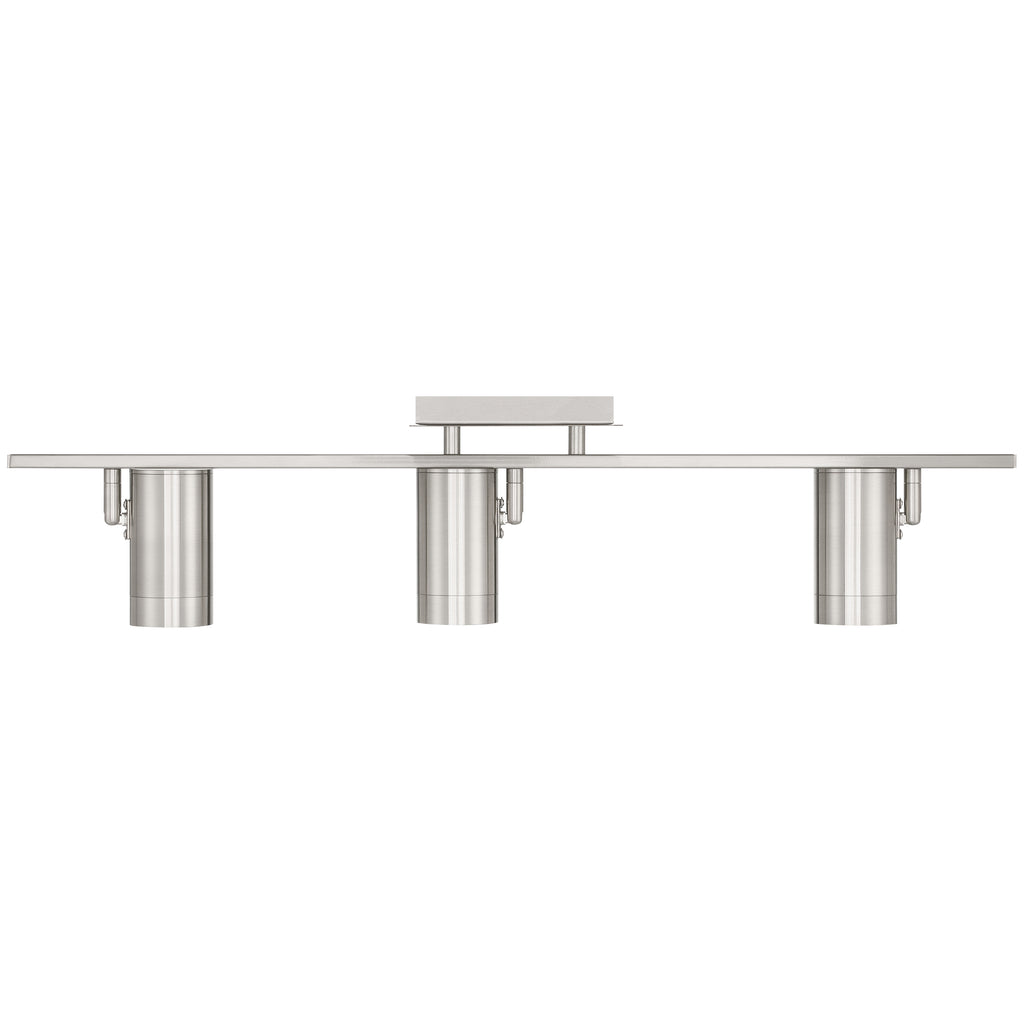Prado 3 Light Adjustable LED Track, Brushed Steel