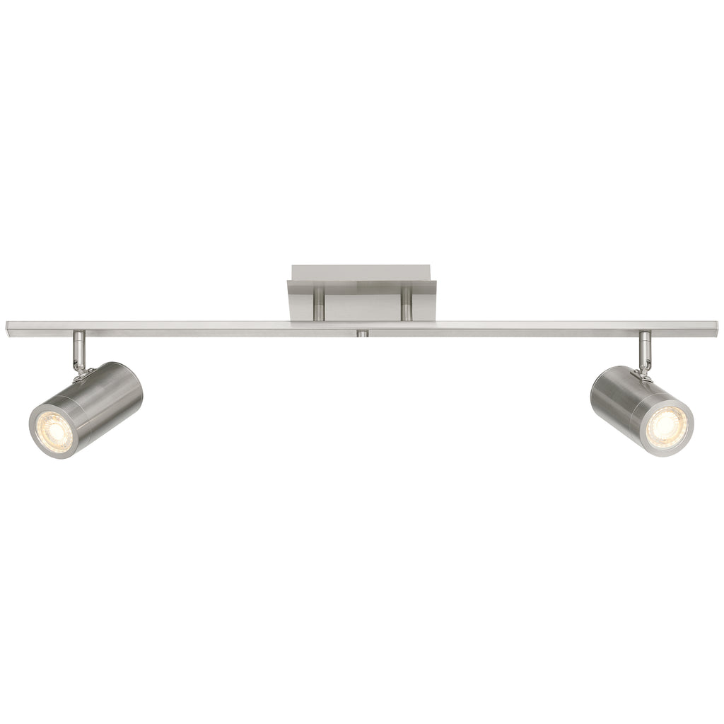 Prado 3 Light Adjustable LED Track, Brushed Steel