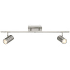Prado 3 Light Adjustable LED Track, Brushed Steel