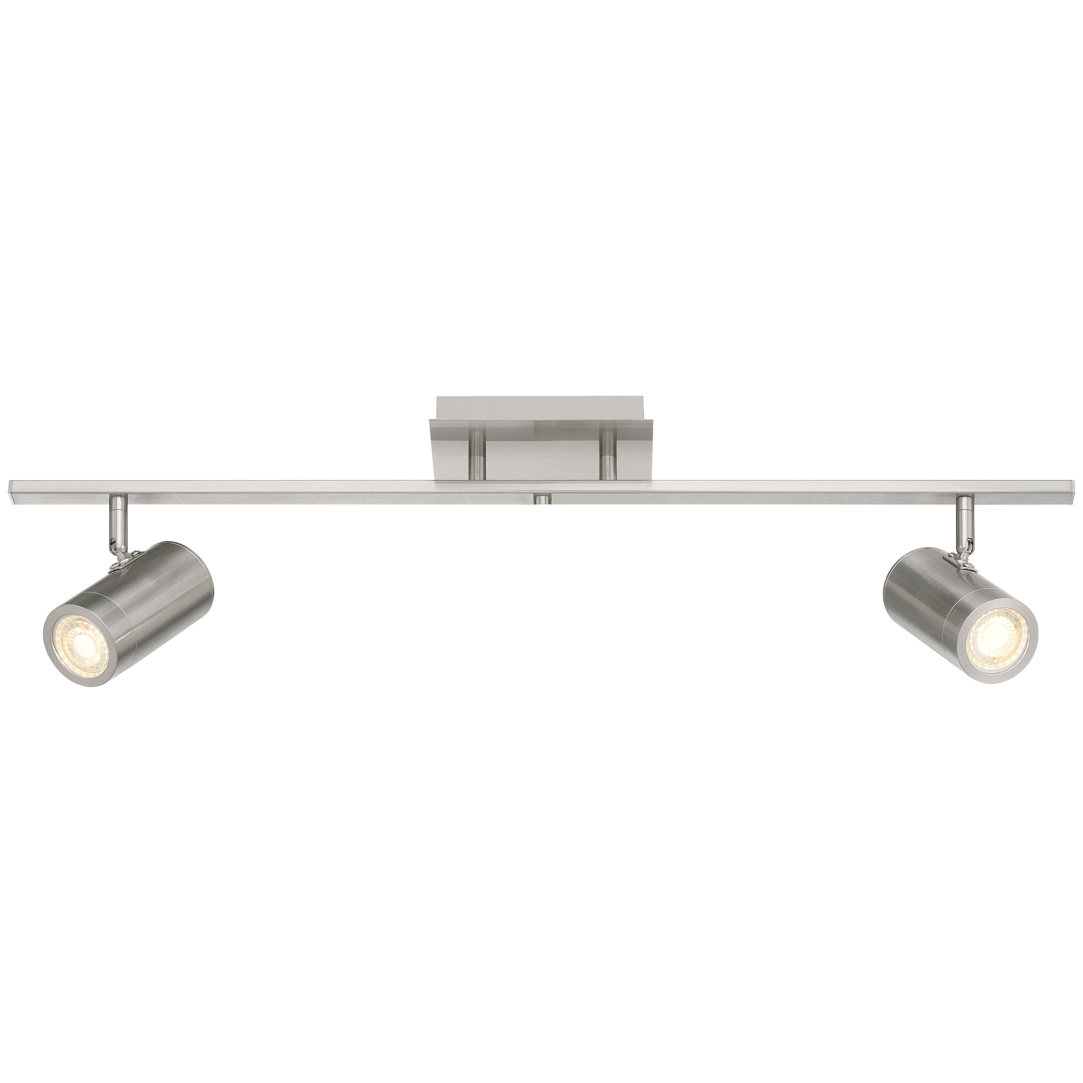 Prado 3 Light Adjustable LED Track, Brushed Steel
