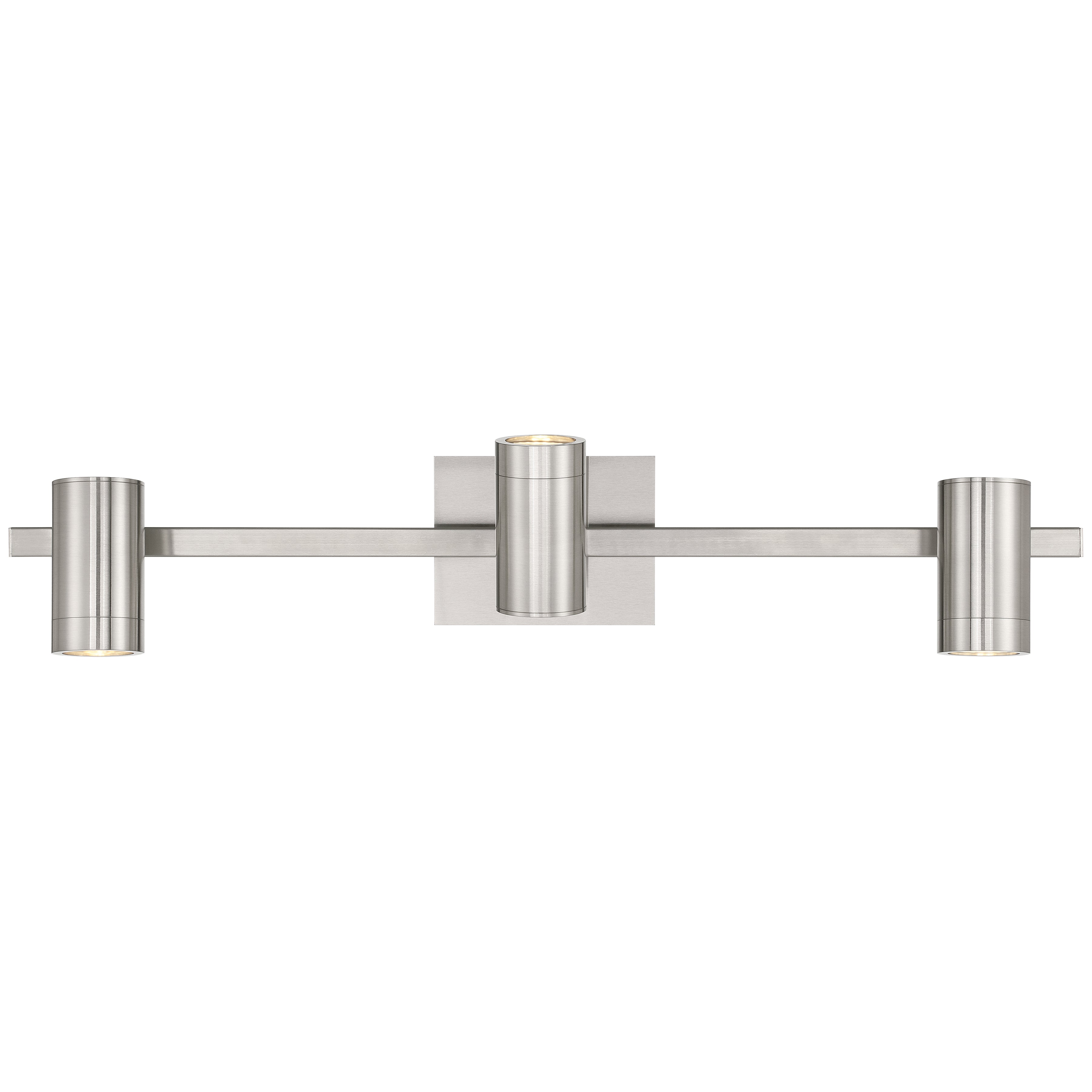 Prado 3 Light Adjustable LED Track, Brushed Steel