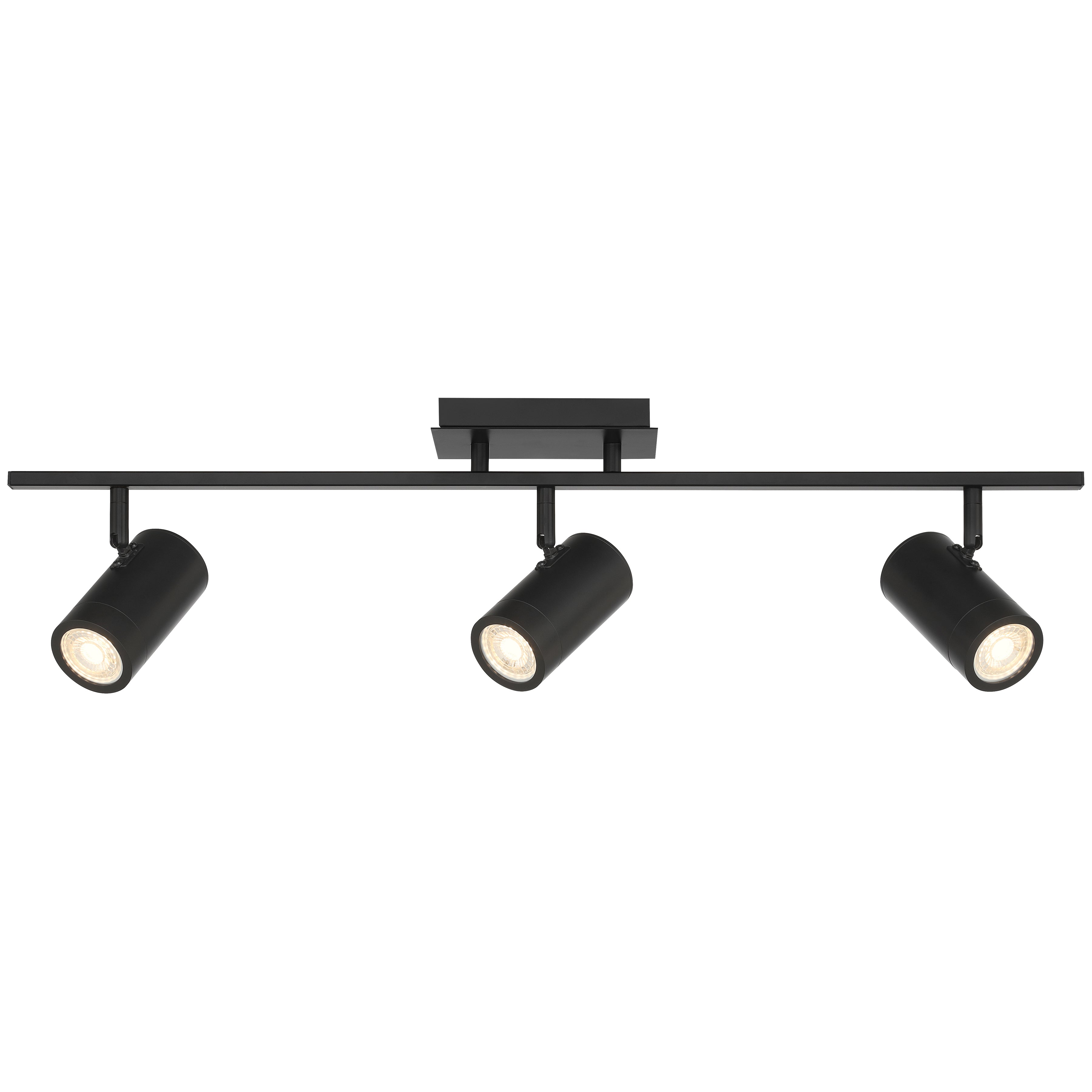 Prado 3 Light Adjustable LED Track, Matte Black