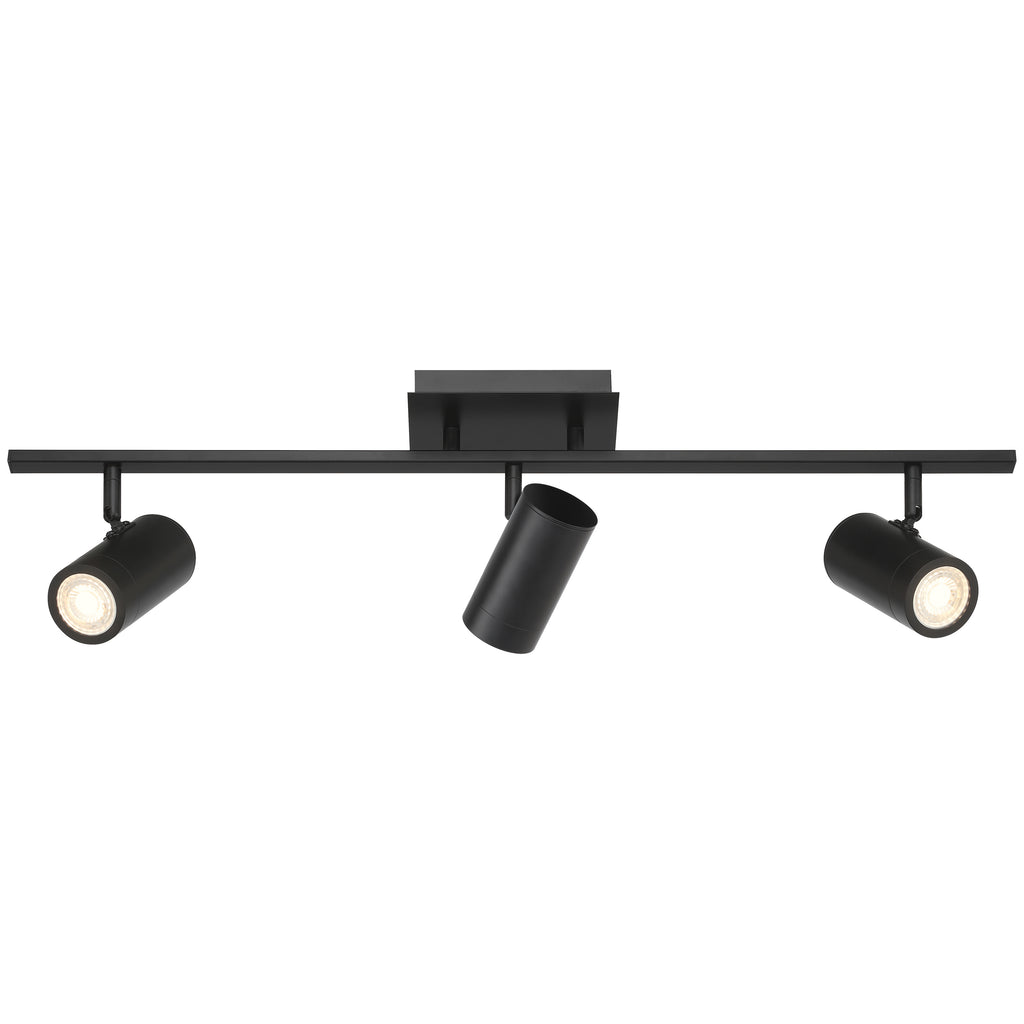 Prado 3 Light Adjustable LED Track, Matte Black
