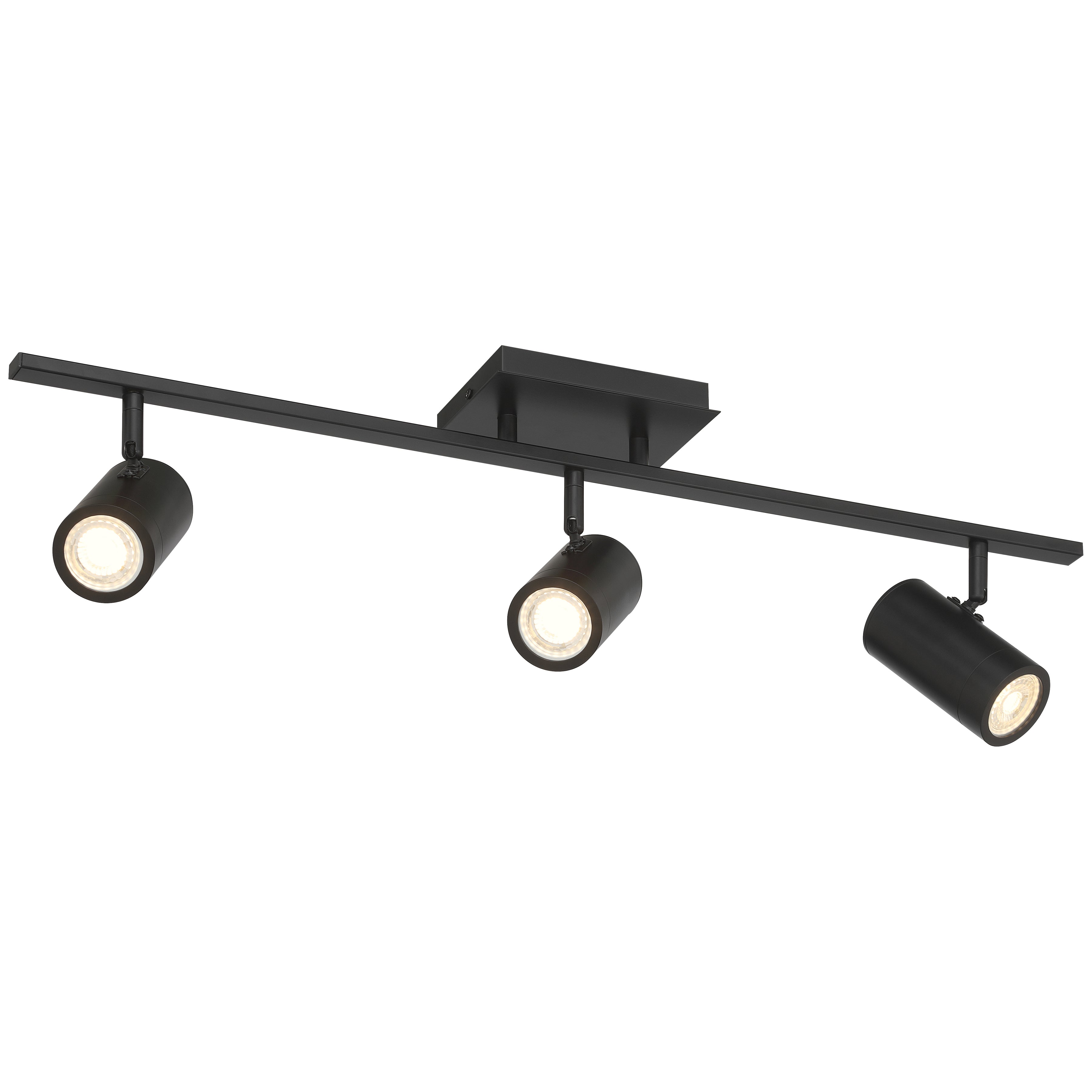 Prado 3 Light Adjustable LED Track, Matte Black