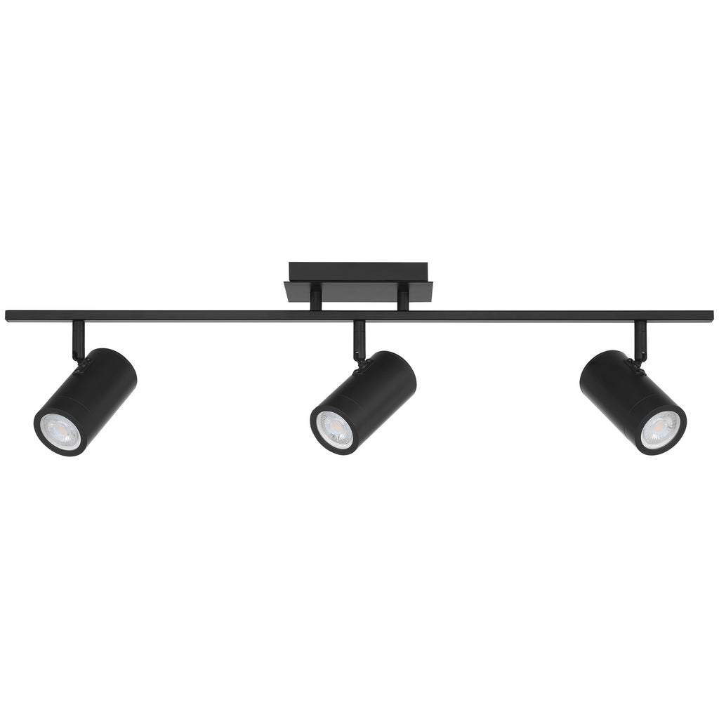 Prado 3 Light Adjustable LED Track, Matte Black