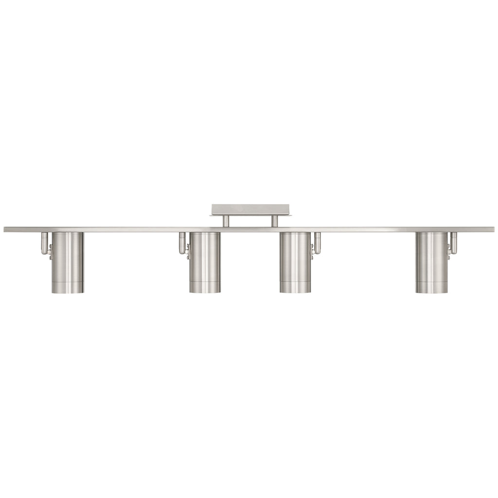 Prado 4 Light Adjustable LED Track, Brushed Steel