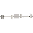 Prado 4 Light Adjustable LED Track, Brushed Steel