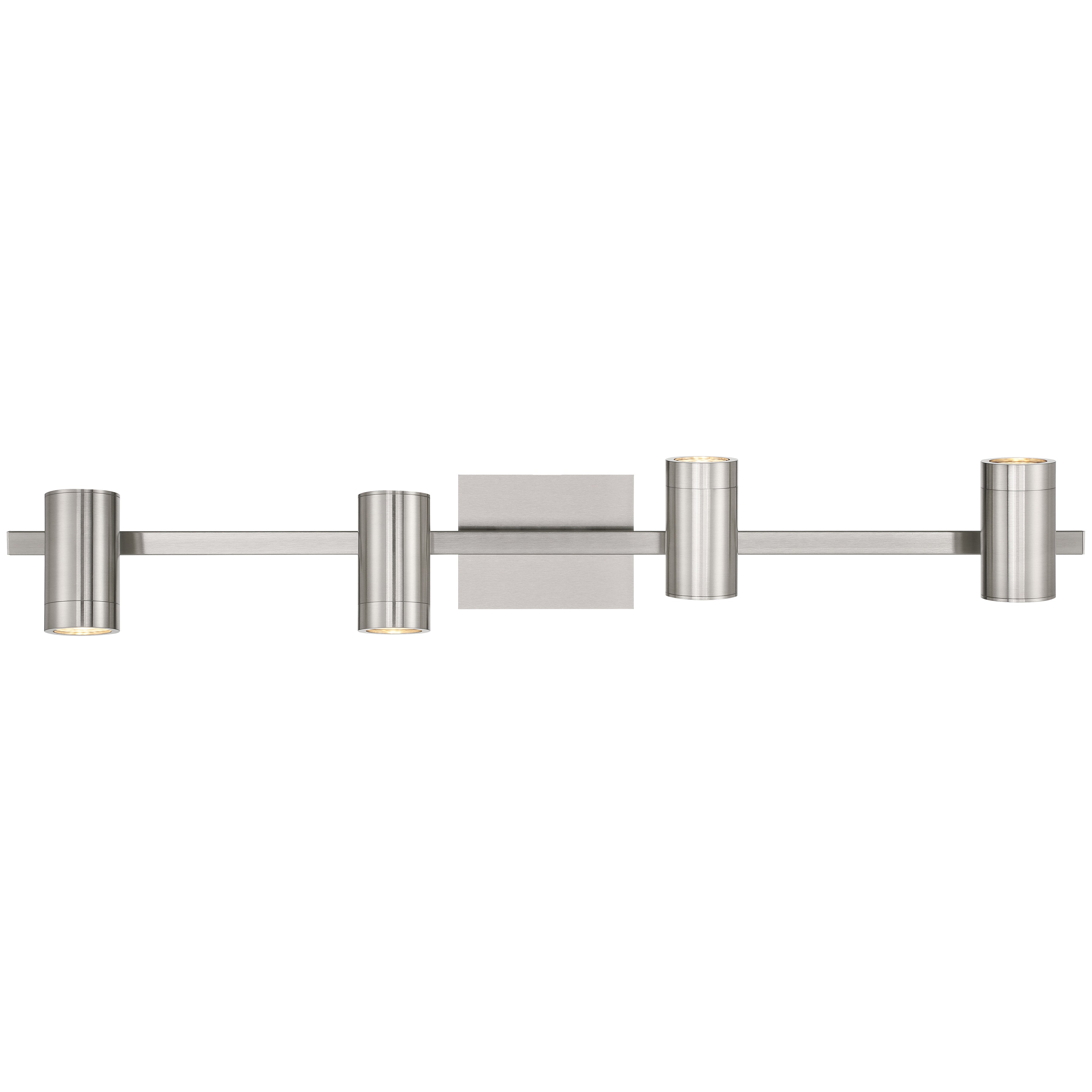 Prado 4 Light Adjustable LED Track, Brushed Steel