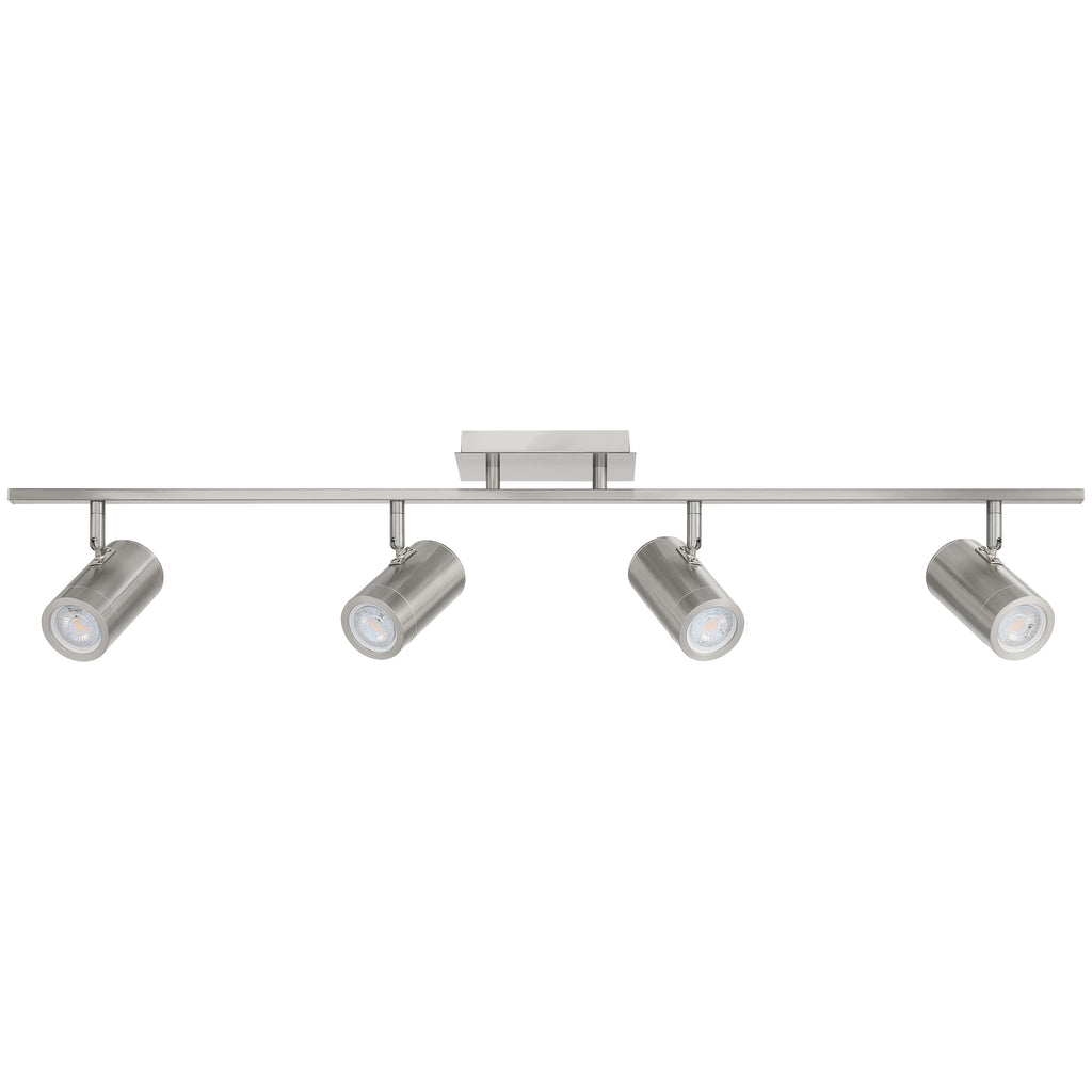 Prado 4 Light Adjustable LED Track, Brushed Steel