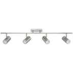 Prado 4 Light Adjustable LED Track, Brushed Steel