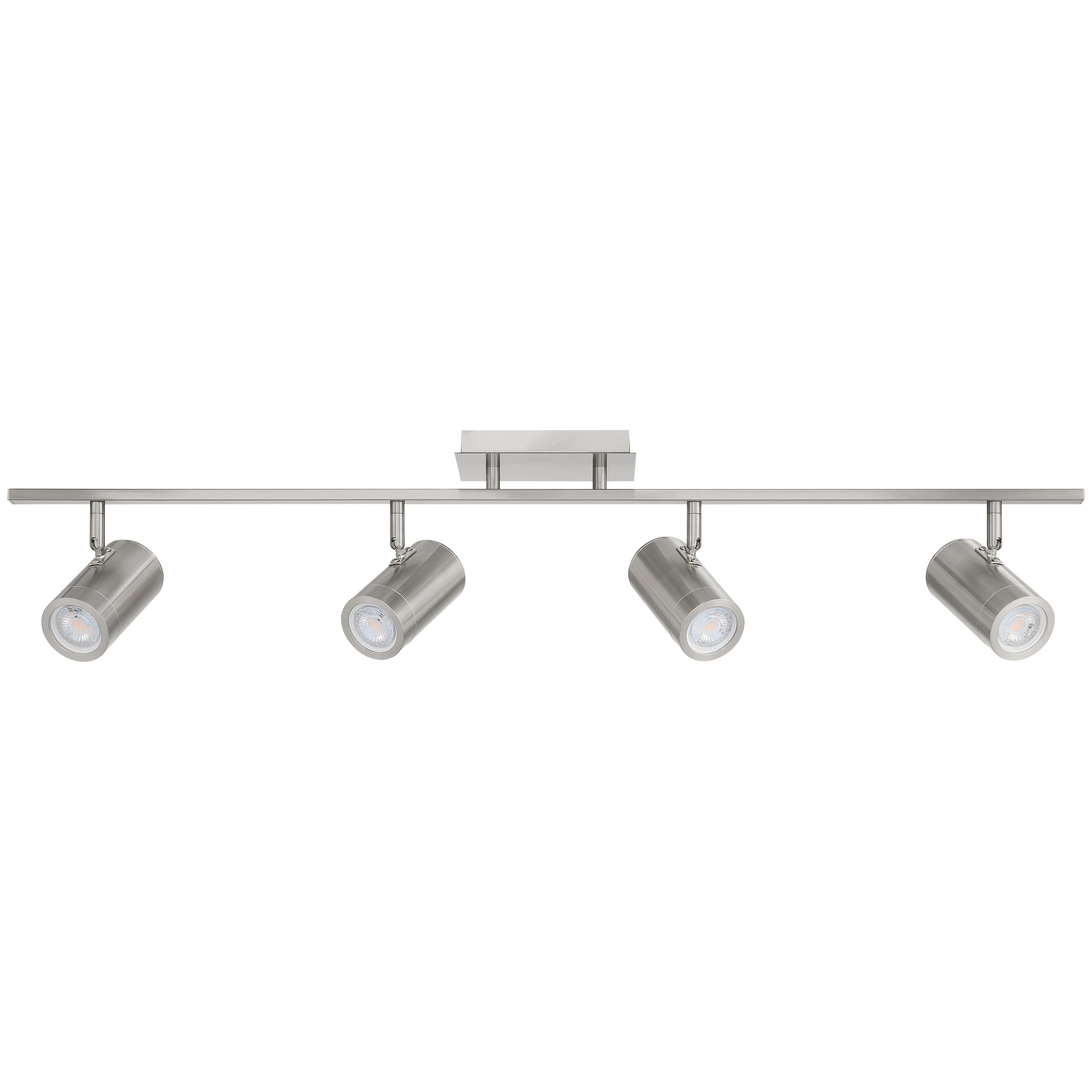 Prado 4 Light Adjustable LED Track, Brushed Steel