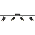 Prado 4 Light Adjustable LED Track, Matte Black