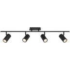 Prado 4 Light Adjustable LED Track, Matte Black