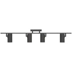 Prado 4 Light Adjustable LED Track, Matte Black