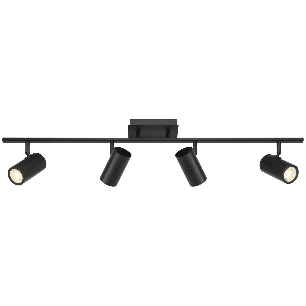 Prado 4 Light Adjustable LED Track, Matte Black