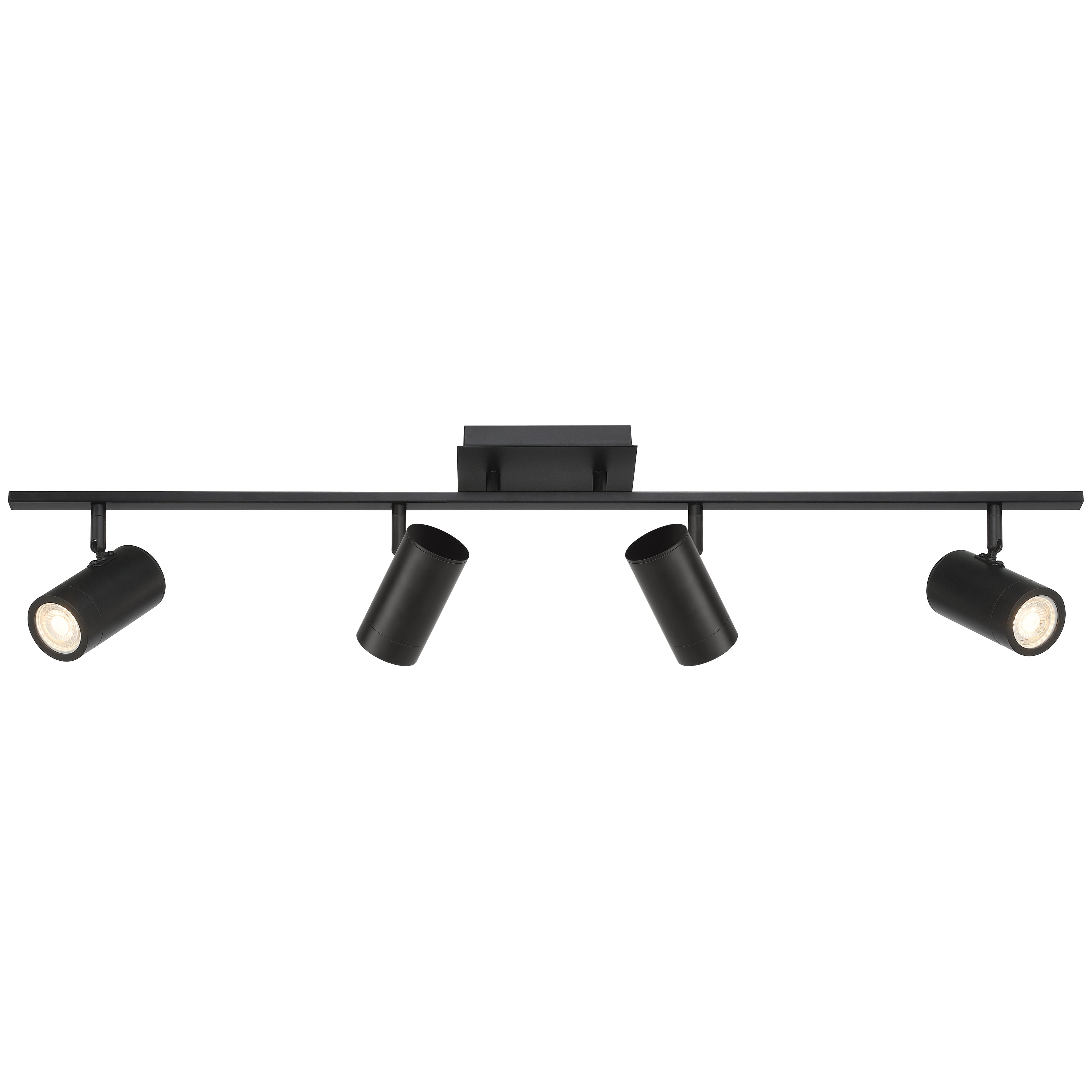 Prado 4 Light Adjustable LED Track, Matte Black